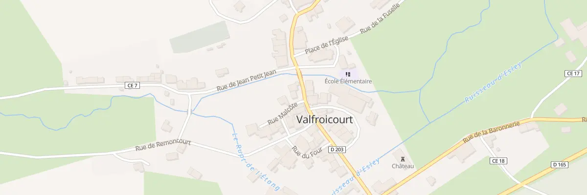 Plan du 20 Rue Grande Rue à Valfroicourt