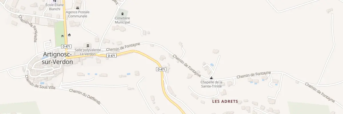 Plan du 5149 Le Serre à Artignosc-sur-Verdon