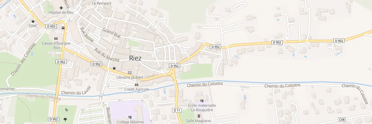 Plan du 5401 Rue du Faubourg Saint Roch à Riez