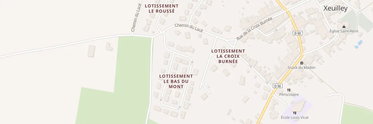 Plan du 24 Rue du Bas de Mont à Xeuilley