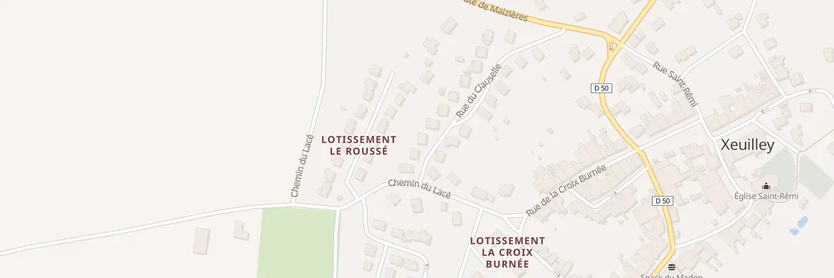 Plan du 18 Rue du Clauselle à Xeuilley