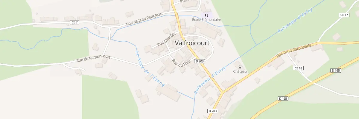 Plan du 54 Rue du Four à Valfroicourt
