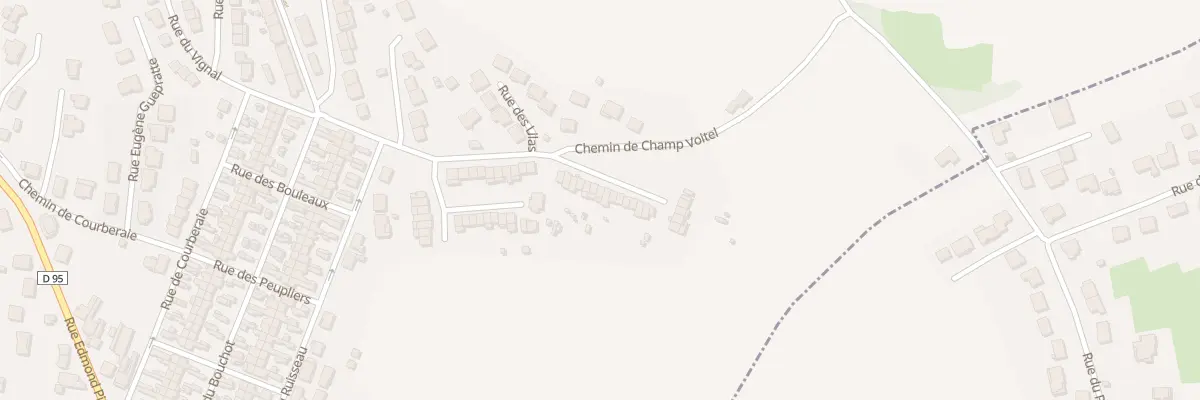 Plan du 34 Rue du Fond du Chenet à Chaligny