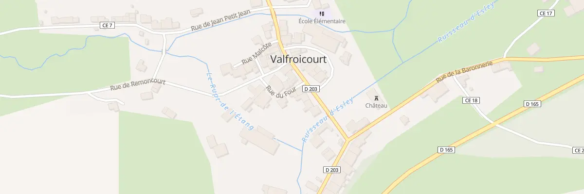 Plan du 21 Rue du Four à Valfroicourt