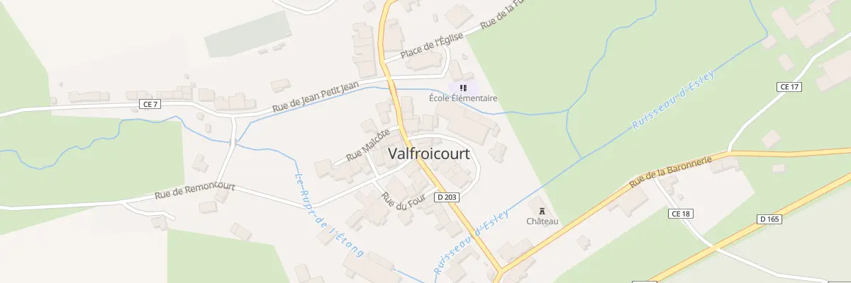 Plan du 67 Rue Grande Rue à Valfroicourt