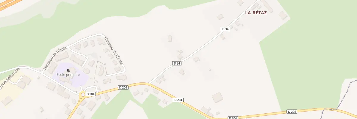 Plan du 107 Rte du Puiset à Planaise