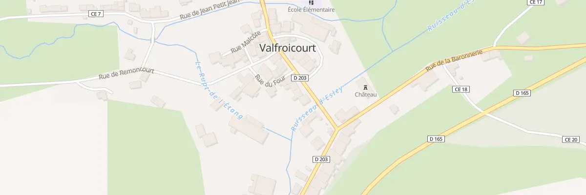 Plan du 154 Rue Grande Rue à Valfroicourt