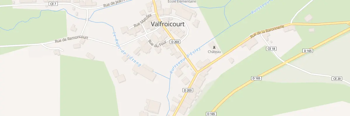 Plan du 168 Rue Grande Rue à Valfroicourt