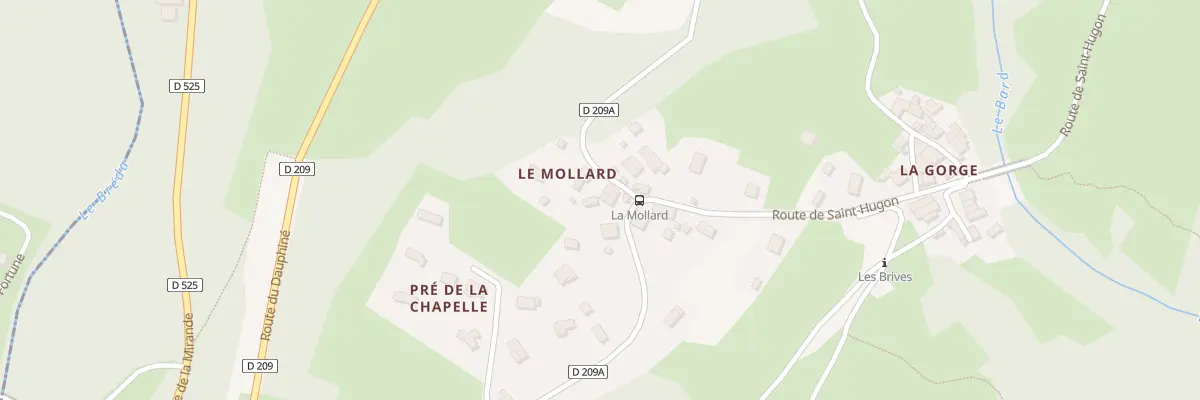 Plan du 5159 Rue de la Chapelle à La Chapelle-du-Bard