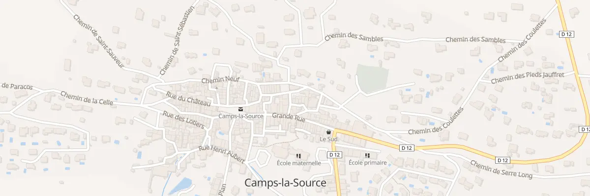 Plan du 9000 Le Village à Camps-la-Source