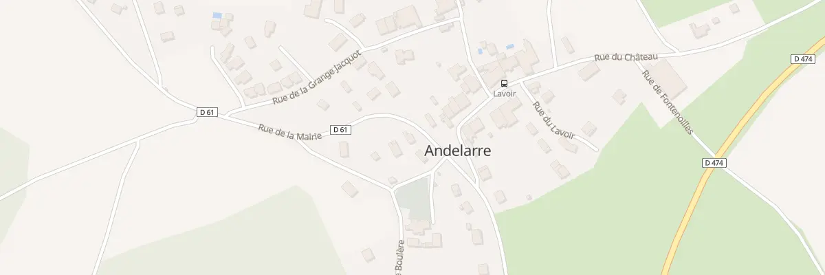 Plan de la Rue de la Mairie à Andelarre