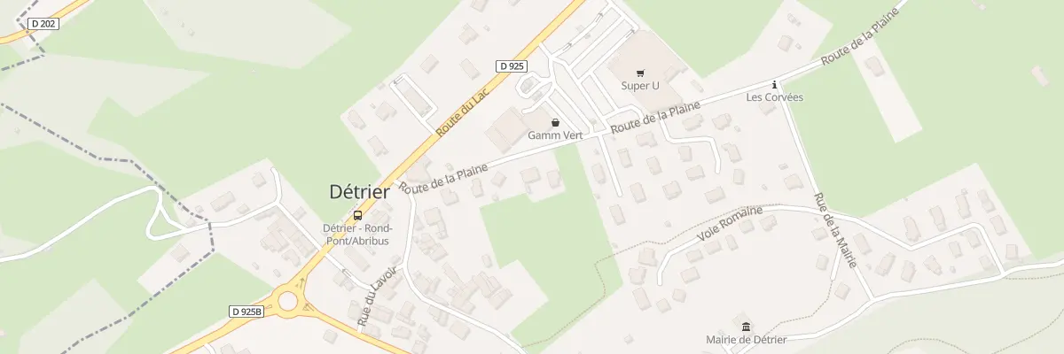 Plan du 118 Rte de la Plaine à Détrier