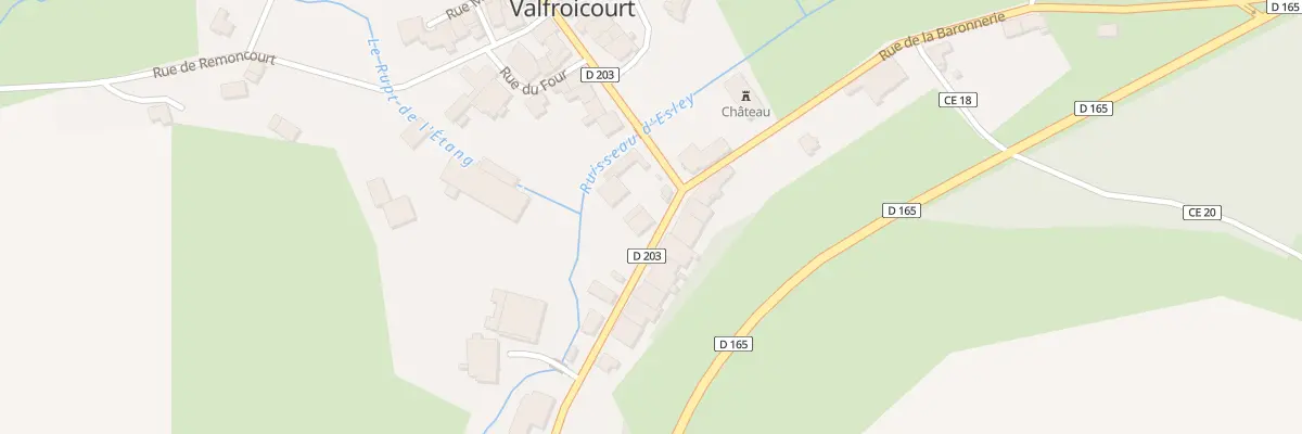 Plan du 228 Rue Grande Rue à Valfroicourt