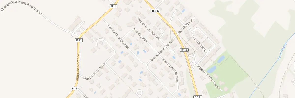 Plan du 134 Rue du Joran à Versonnex