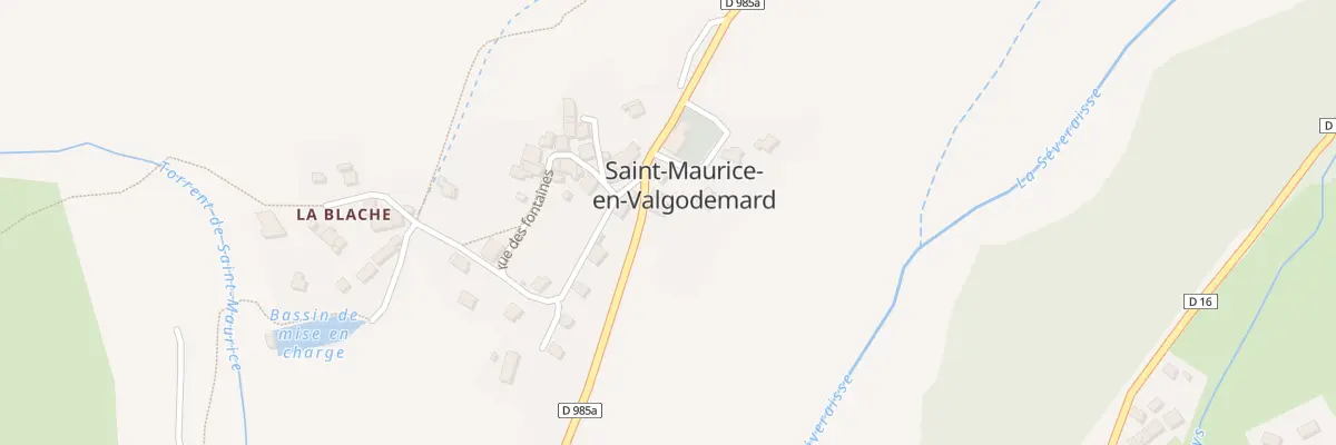 Plan du 5022 Le Village à Saint-Maurice-en-Valgodemard