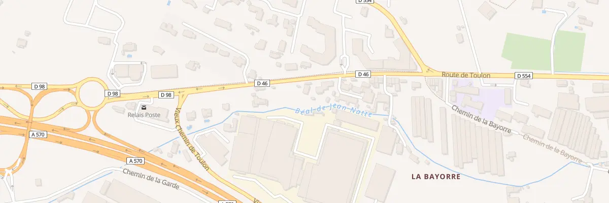 Plan du 881 Rte de Toulon à Hyères