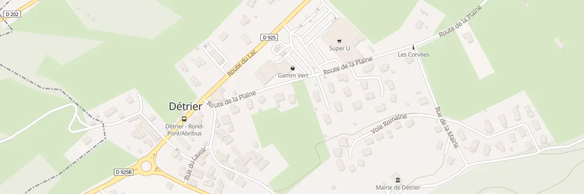 Plan du 126 Rte de la Plaine à Détrier