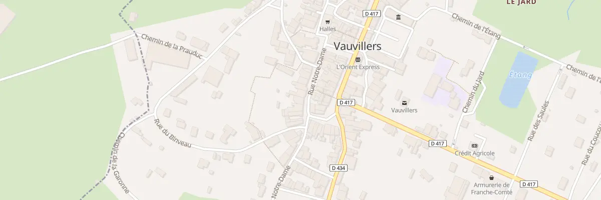 Plan du 16 Rue Notre Dame à Vauvillers