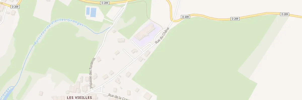 Plan du 1 Rue du Chêne à Traitiéfontaine