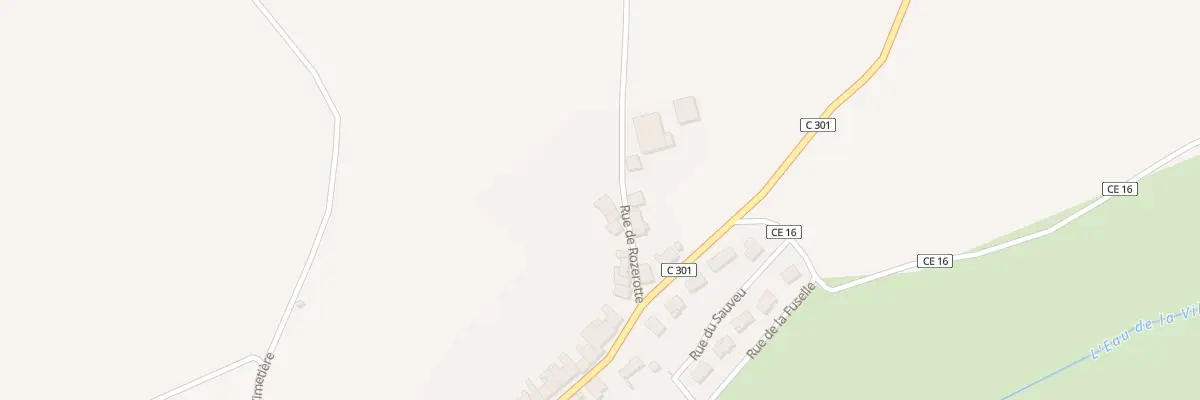 Plan du 75 Rue de Rozerotte à Valfroicourt