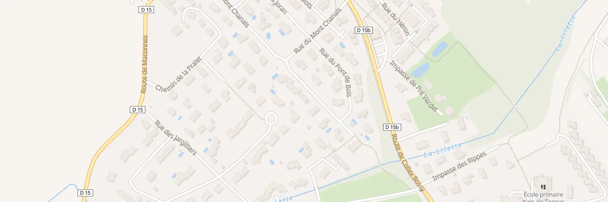 Plan du 66 Rue du Pont de Bois à Versonnex