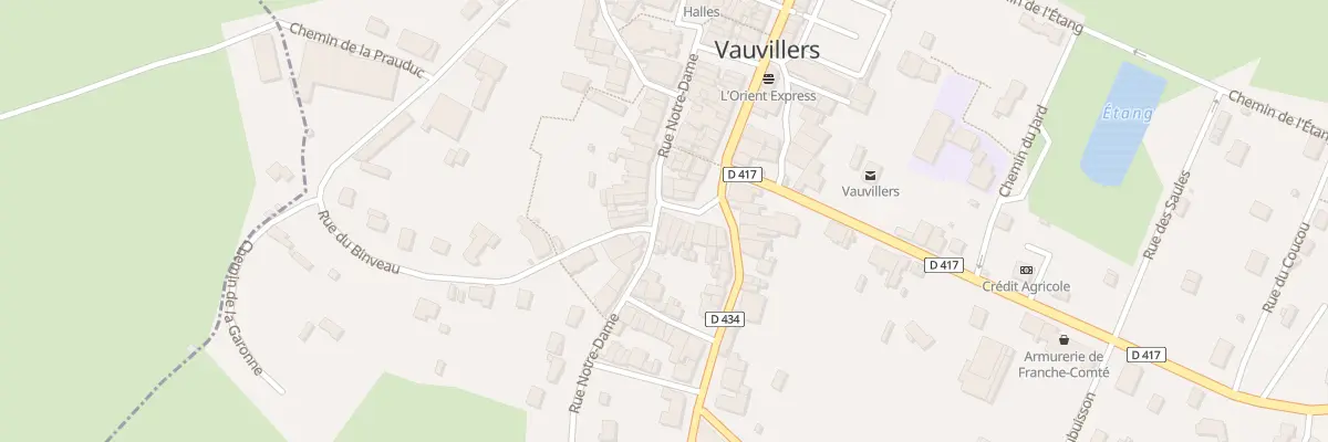 Plan du 9 Rue de la Traverse à Vauvillers