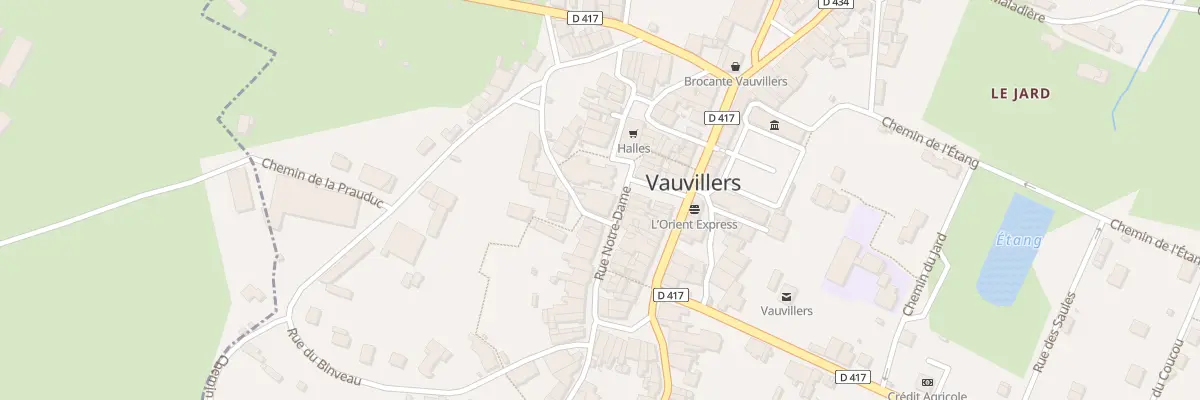 Plan du 4 Rue Notre Dame à Vauvillers