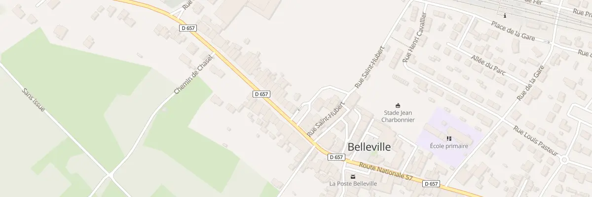 Plan du 51 Rte Nationale 57 à Belleville