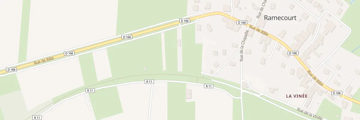 Plan du 55 Rue de Bale à Ramecourt