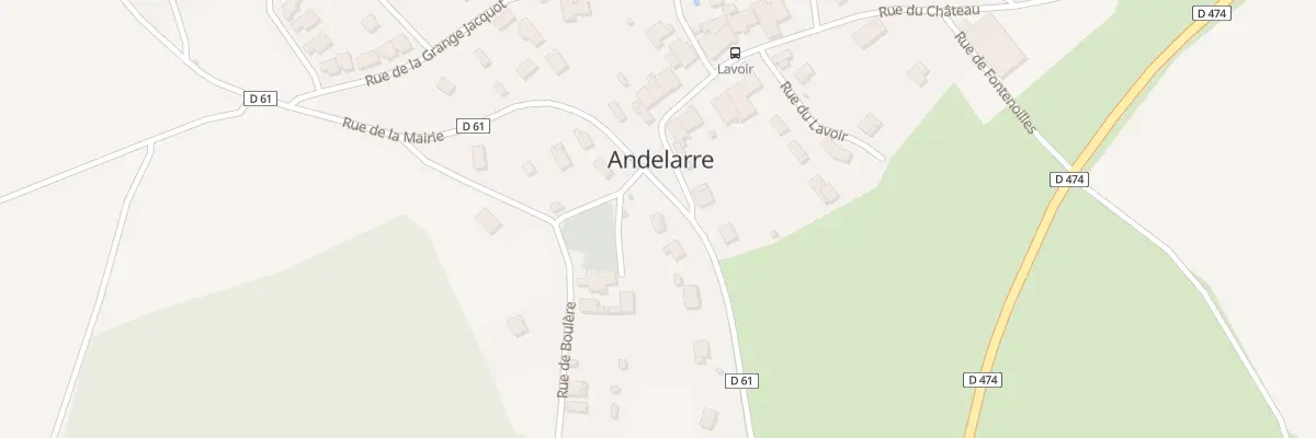 Plan du 6 Rue de la Mairie à Andelarre