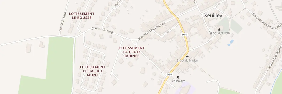 Plan du 1 Rue Charles Fisson à Xeuilley