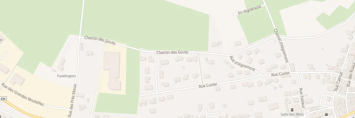 Plan du 7 Che des Gouty à Faverney