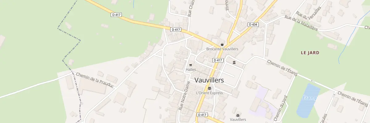Plan du 3 Rle des Halles à Vauvillers