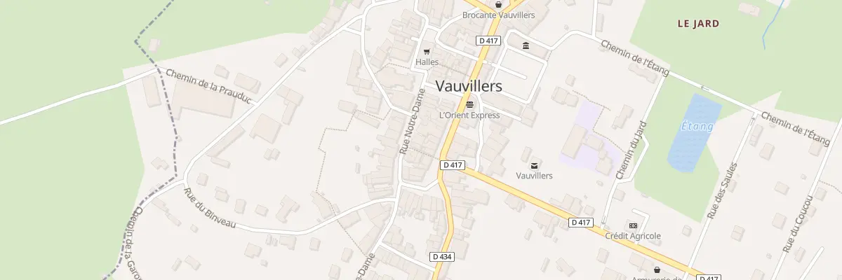 Plan du 11 Rue Notre Dame à Vauvillers
