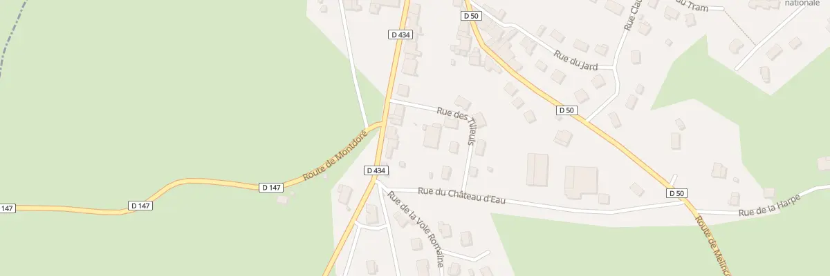 Plan du 97 Grande Rue à Vauvillers
