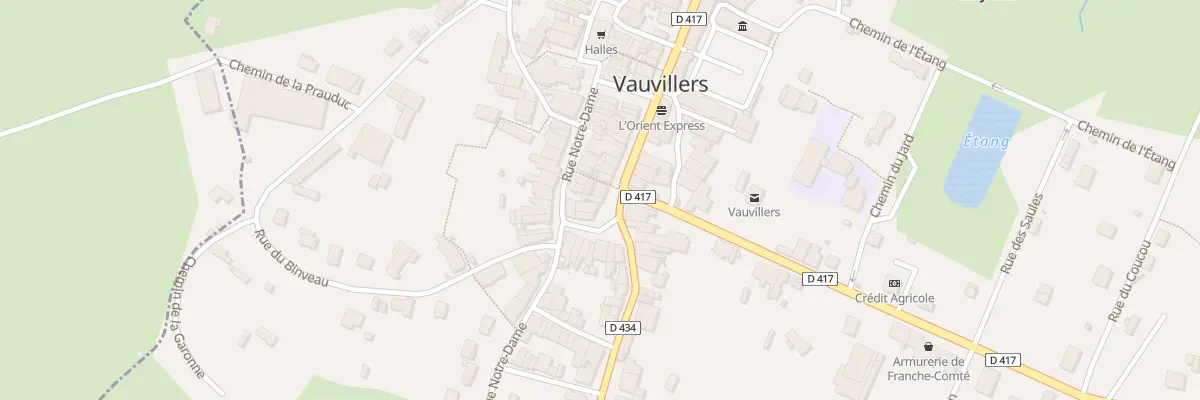 Plan du 60 Grande Rue à Vauvillers