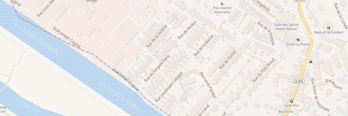 Plan du 36 Rue du Sergent Ferry à Neuves-Maisons