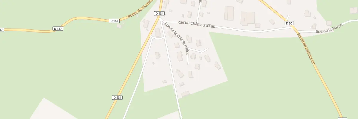 Plan du 6 Rue de la Voie Romaine à Vauvillers