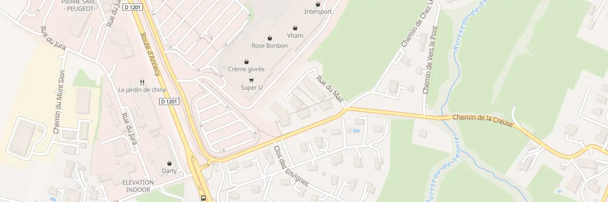Plan du 93 Rue du Mail à Neydens