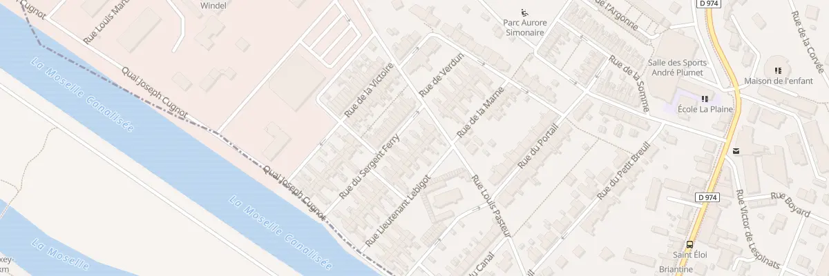 Plan du 38 Rue du Sergent Ferry à Neuves-Maisons