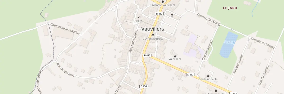 Plan du 52 Grande Rue à Vauvillers