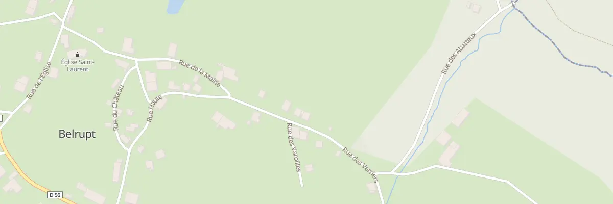 Plan du 9 Rue des Verriers à Belrupt