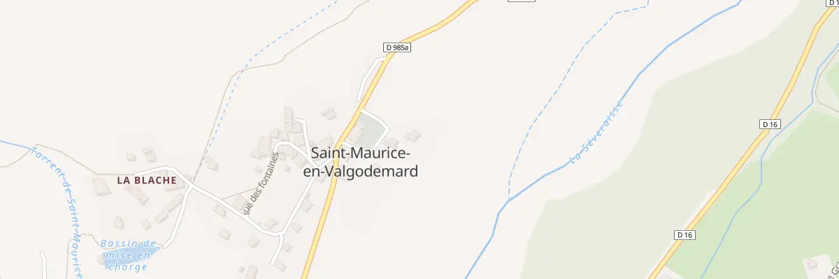 Plan du 5180 Le Village à Saint-Maurice-en-Valgodemard