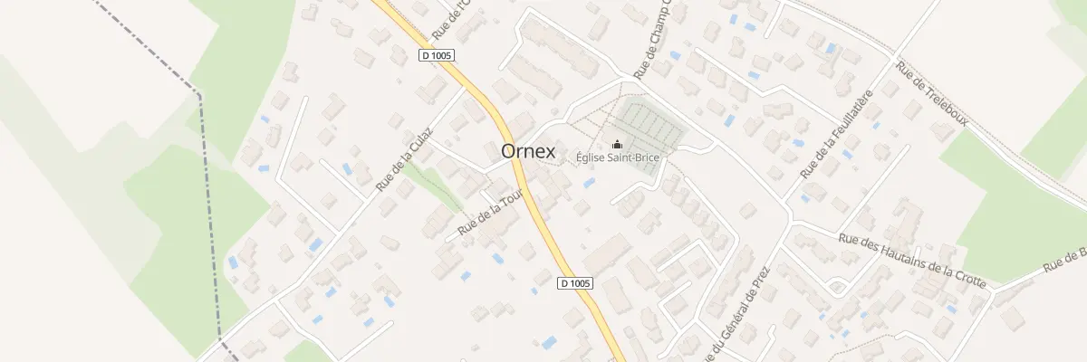 Plan du 611 Rue de Genève à Ornex