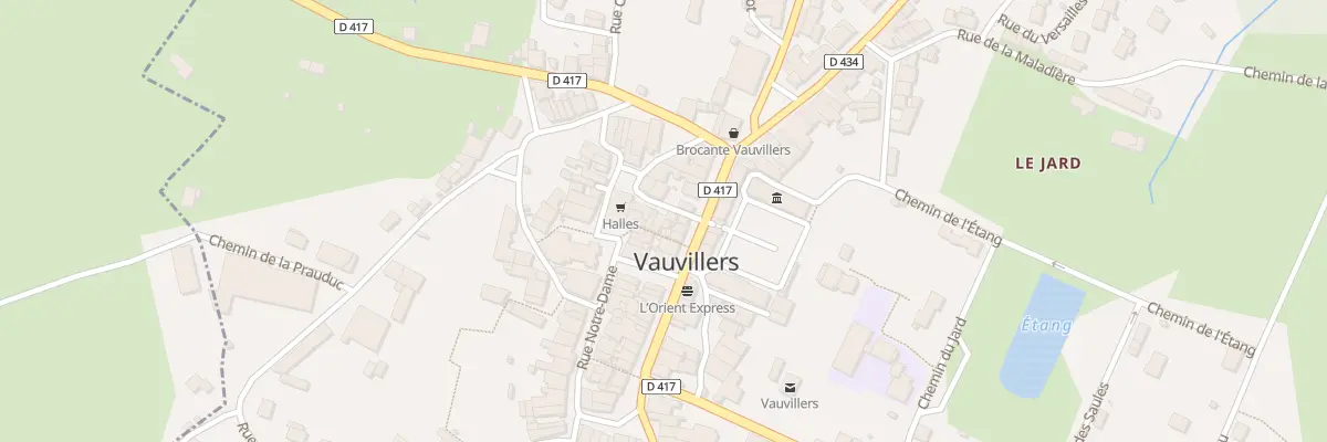 Plan du 3 Rue du Chateau à Vauvillers