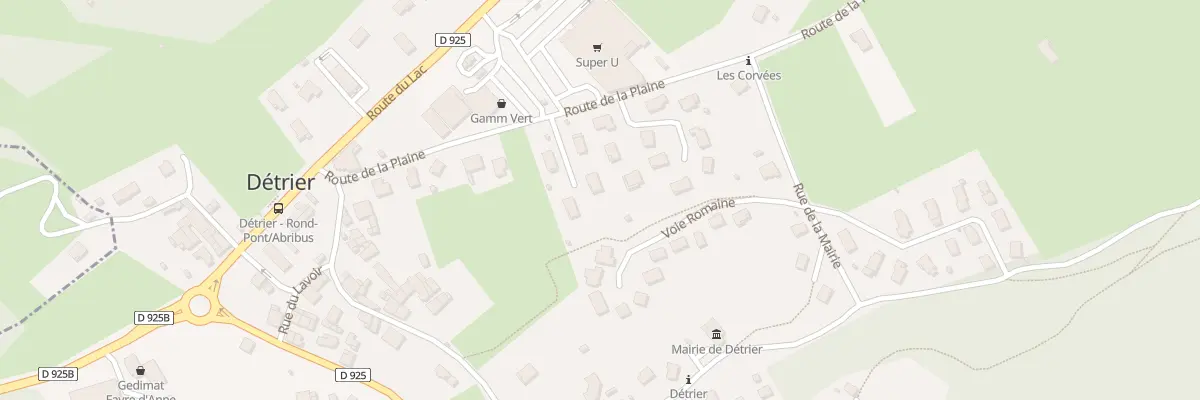 Plan du 184 Rte de la Plaine à Détrier