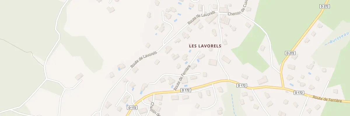 Plan du 383 Rte des Lavorels à Cuvat