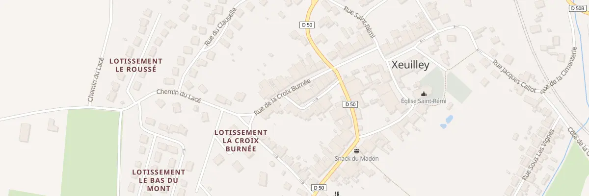 Plan du 2B Rue de la Croix Burnée à Xeuilley