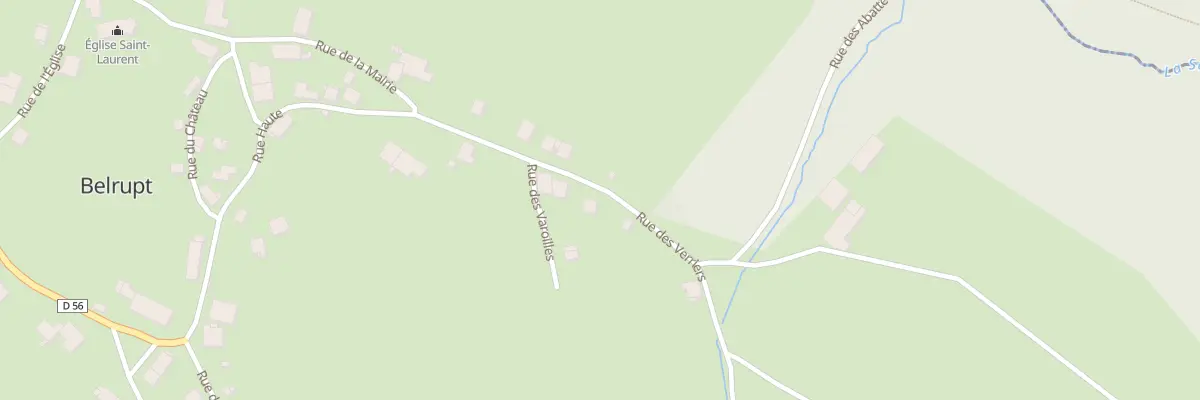Plan du 12 Rue des Verriers à Belrupt