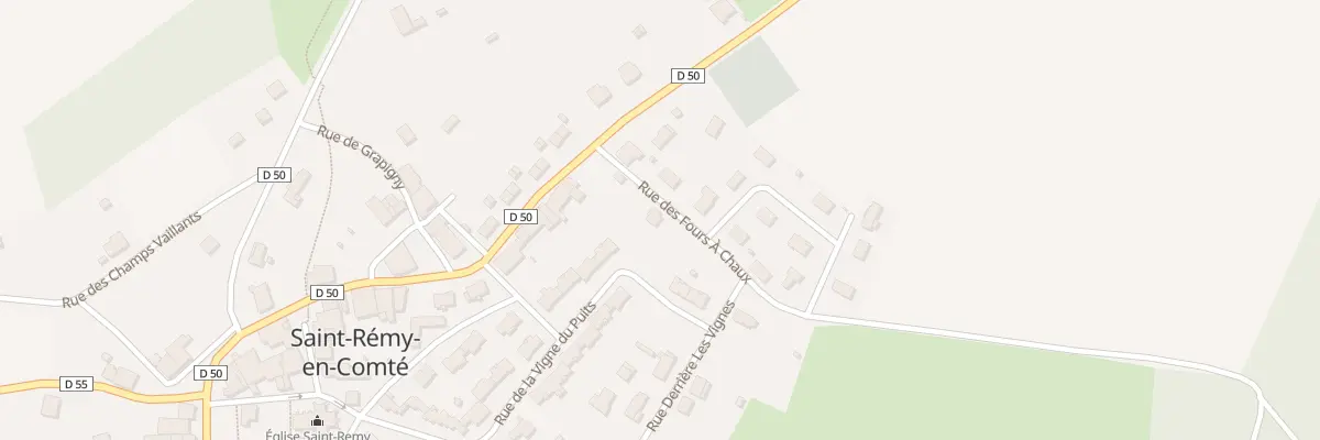 Plan du 2 Rue des Fours à Chaux à Saint-Rémy-en-Comté